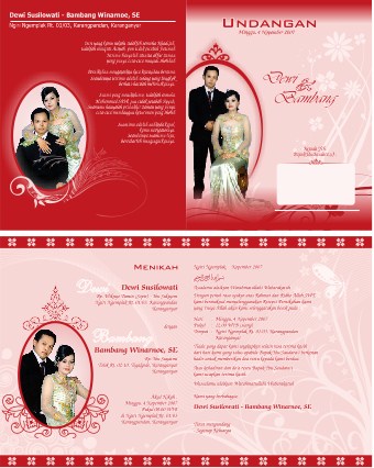 Kumpulan desain undangan wedding cdr